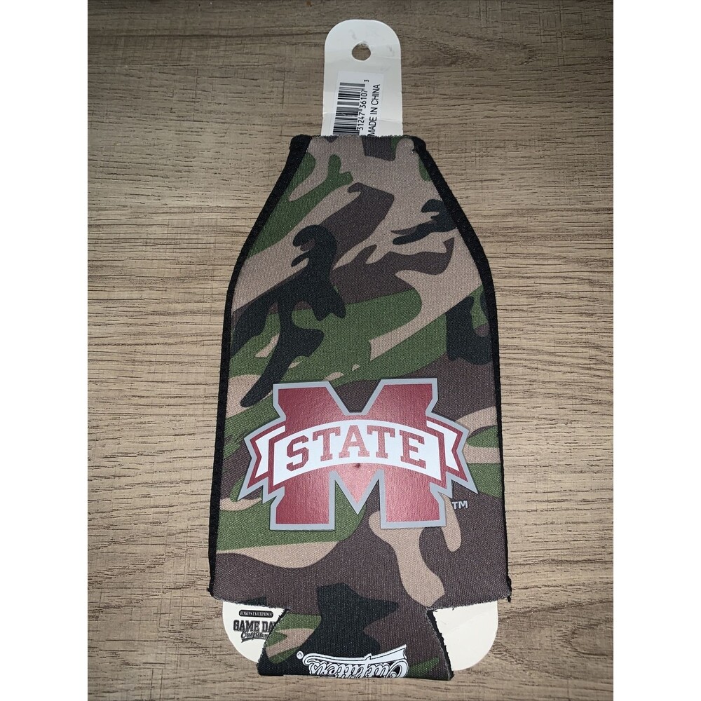 NCAA Mississippi State Bulldogs on Camouflage Bottle Coolie Game Day Outfitters